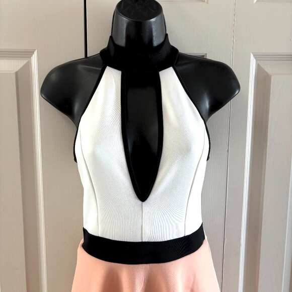 UK2LA Colorblock Halter Romper NWT - Size S/P - Picture 2 of 8